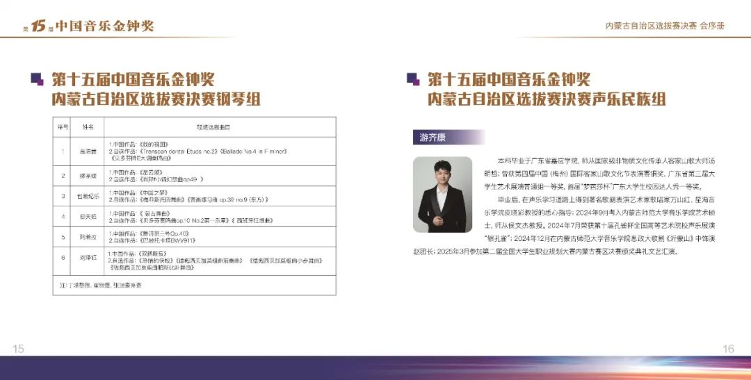 金钟奖·内蒙古赛区丨选手须知 第12张