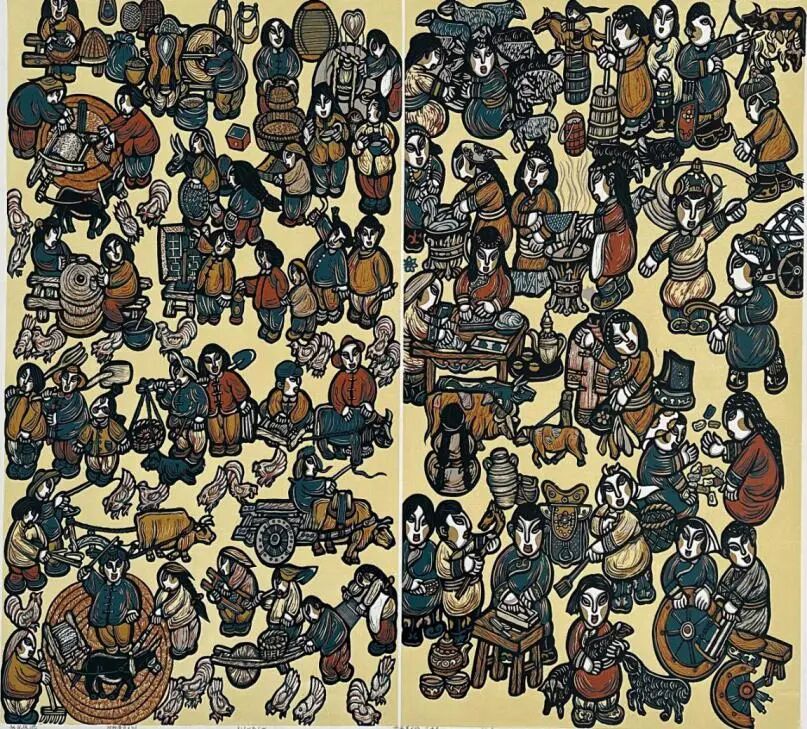 首届中国乡土绘画作品展览！内蒙古十位画家作品入选 第18张