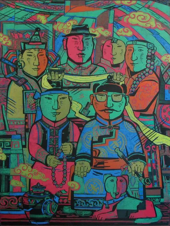 首届中国乡土绘画作品展览！内蒙古十位画家作品入选 第14张