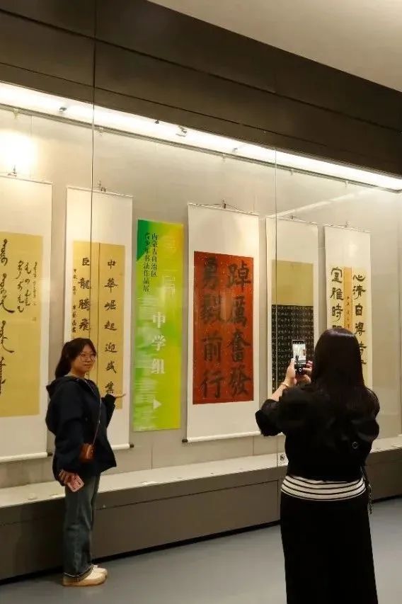 第二届内蒙古自治区青少年书法作品展暨座谈会举行 第8张