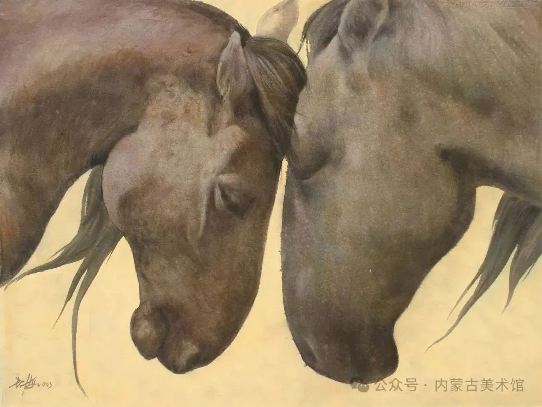 “印象内蒙古·浩瀚的地平线”——长海作品展在中国美术馆热展 第3张