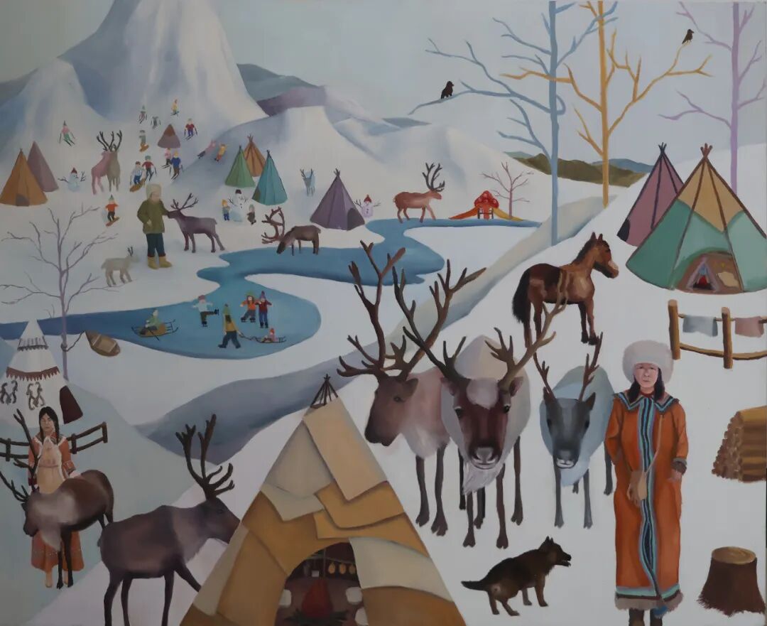 “新象共生 溢彩北疆”首届内蒙古新文艺群体美术作品线上展（二） 第42张