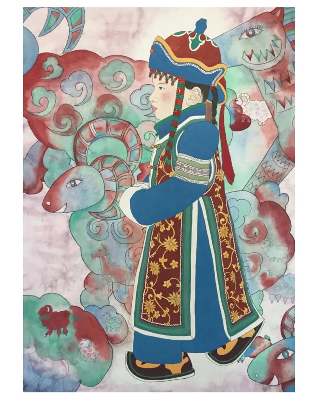 第十四届全国美术展览进京作品展览作者丨安永义、方伟杰、郭剑利（中国画） 第10张