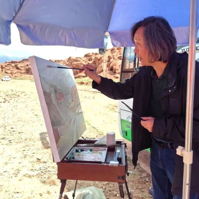 “八千里路云和月”边防线主题美术采风创作活动巴彦淖尔段圆满结束 第7张