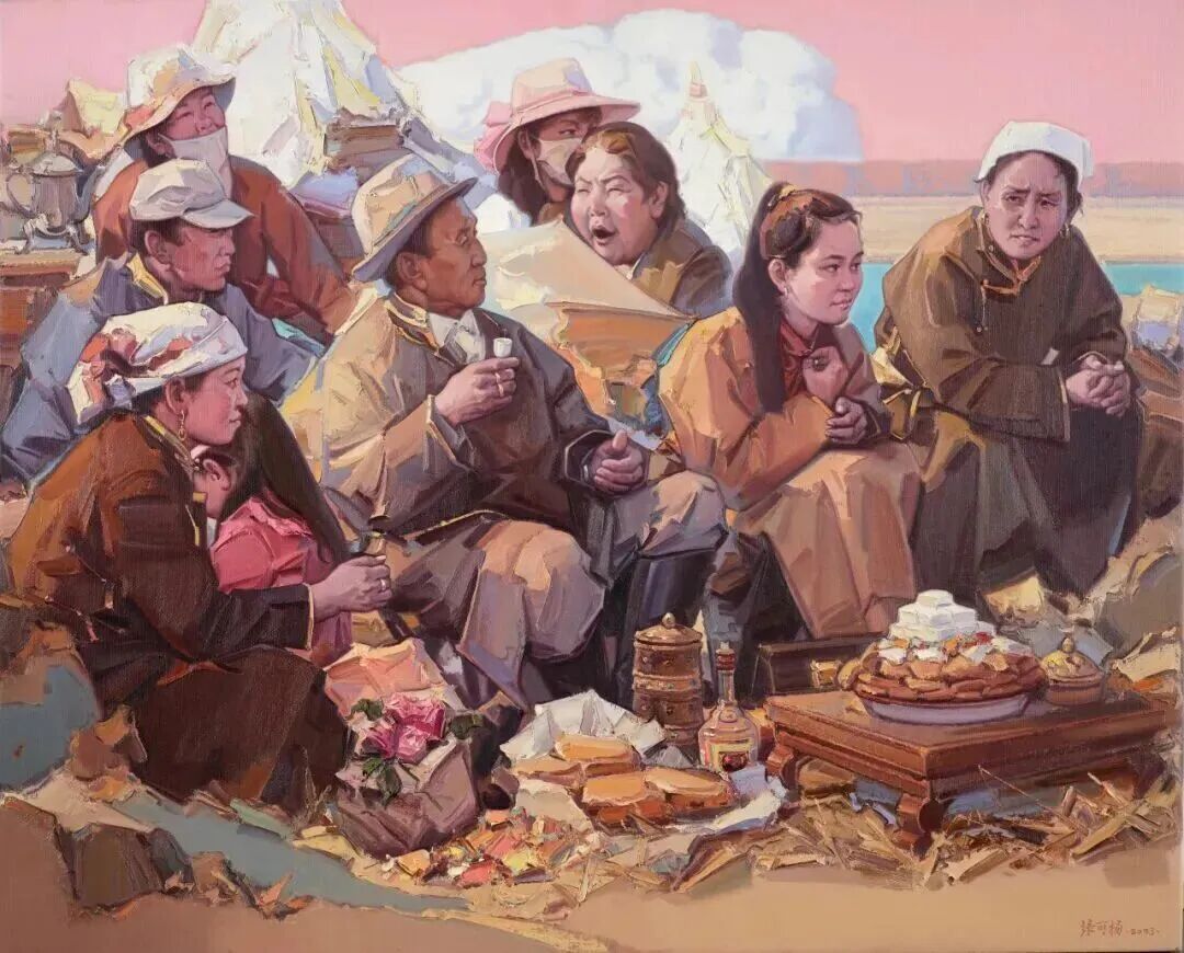 线上展 ｜ 云上追艺·佳展回眸 繁花竞放——西部民族地区青年美术家创作高研班成果汇报展（呼和浩特站） 第6张