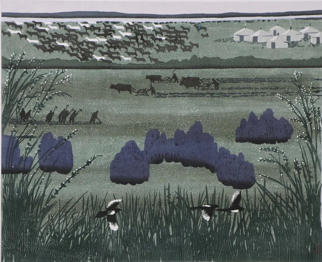 文艺评论 | 刀刻长河艺润北疆——写在西辽河文化哲里木版画长卷展览之际 第3张