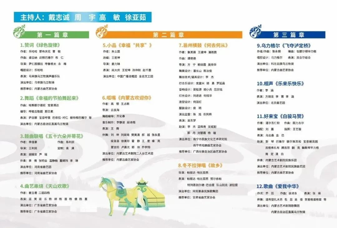 第九届全国少数民族曲艺展演观看攻略来啦！ 第1张