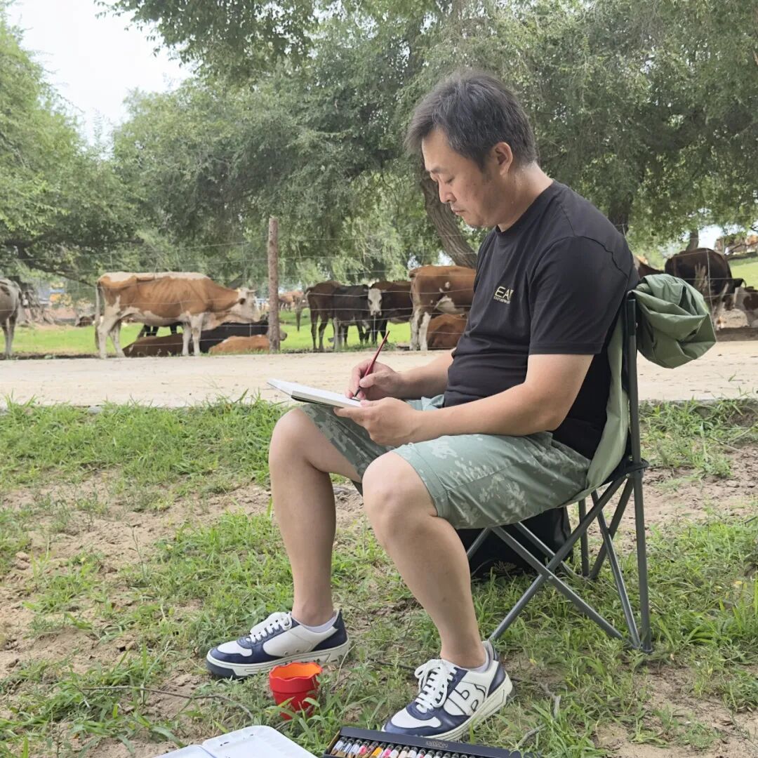 “印象北疆”——内蒙古美术家聚焦新时代，绘就乡村振兴新画卷 第6张