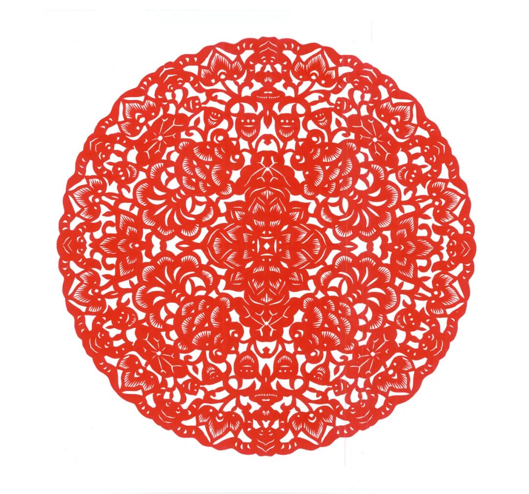 潮州剪纸《团花》（来源：潮州市地方志编纂委员会办公室）