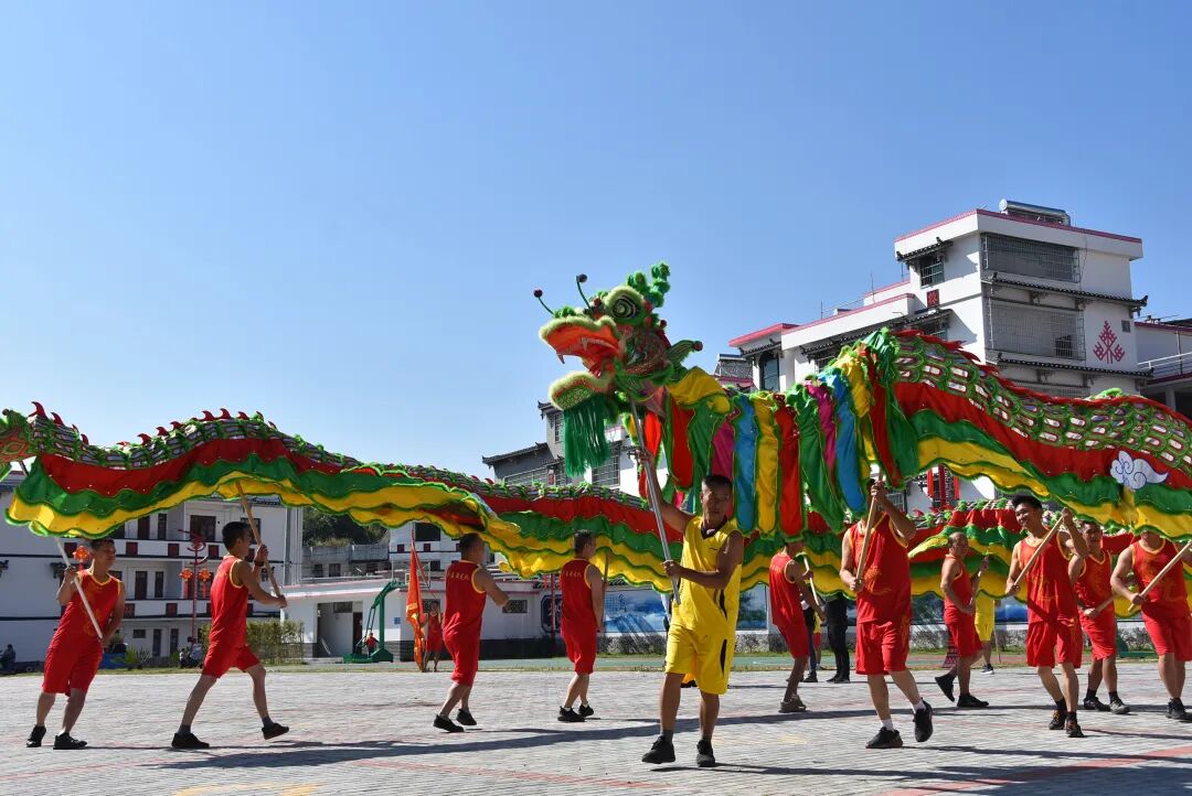 清远市级非物质文化遗产：舞布龙（来源：永和镇人民政府）