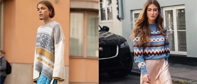 今季流行“ 针织衫+半裙” 真的时髦爆了，让你显贵又大气！