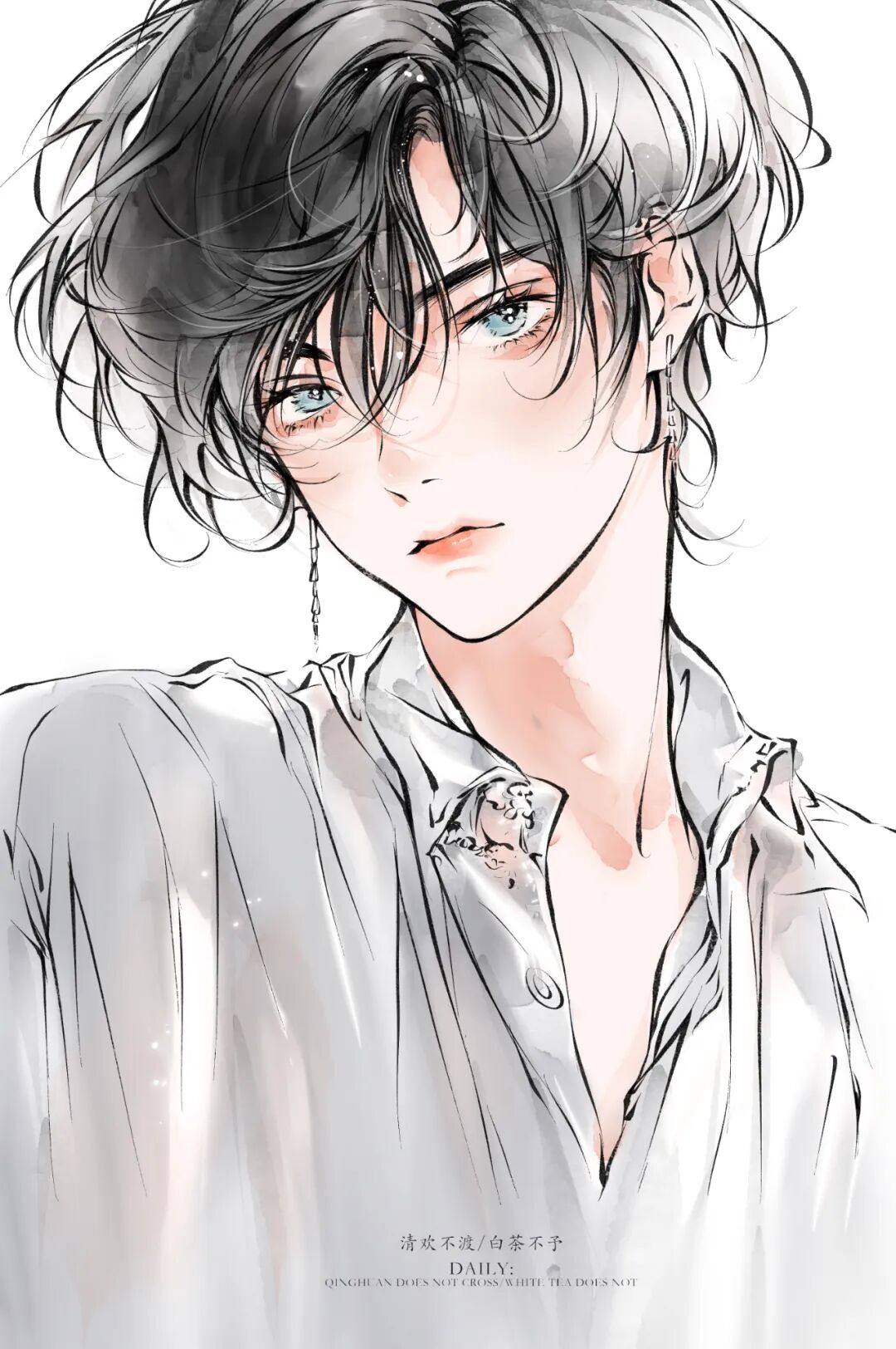 插画喵画师专访丨白茶水彩水墨讲究的是无形的意境美