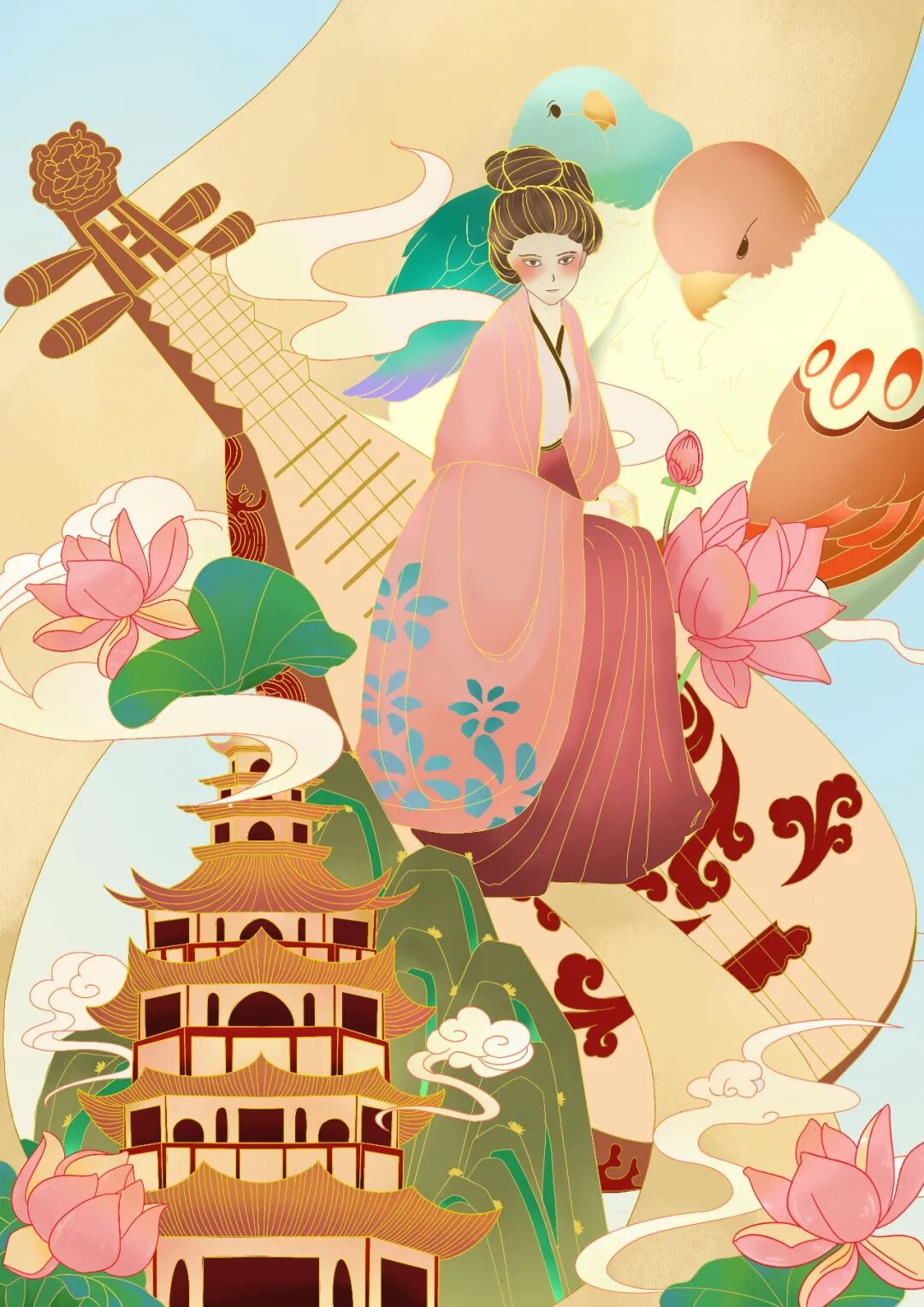 插画喵商业插画ipad第九期毕业回顾你们的努力看得见