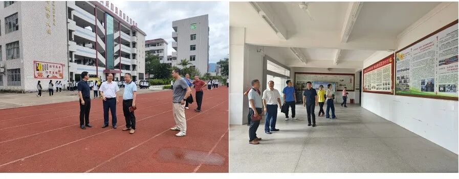 广州商学院党委书记唐明勇一行到城南中学调研交流.