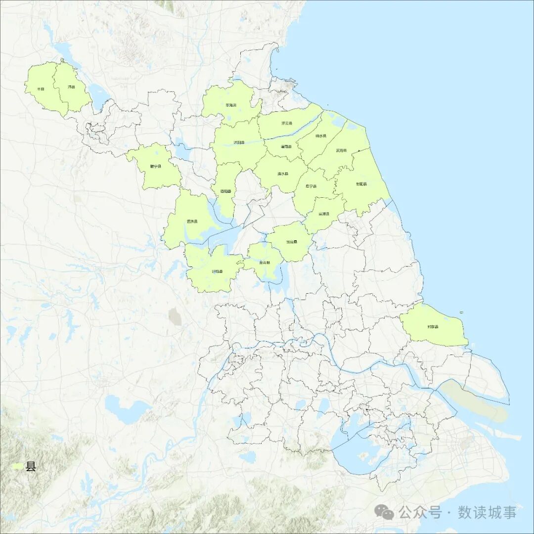 制图03江苏省以县级为单位的主体功能区划分江苏省95个县级行政单位中