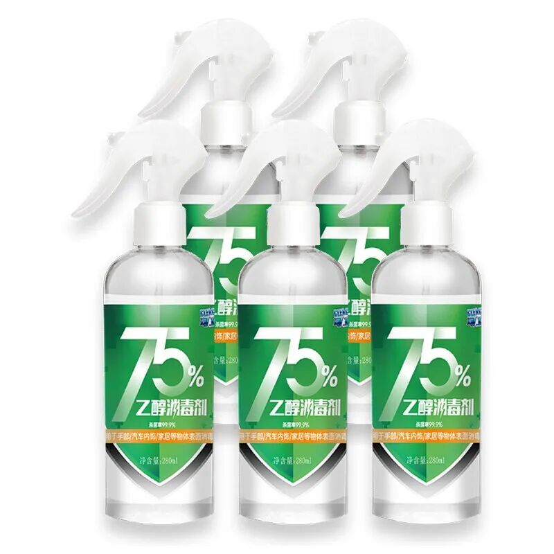 可立仕（cleace）75%酒精  噴霧280ml*5瓶