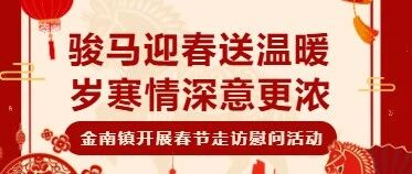 金南镇开展春节走访慰问活动