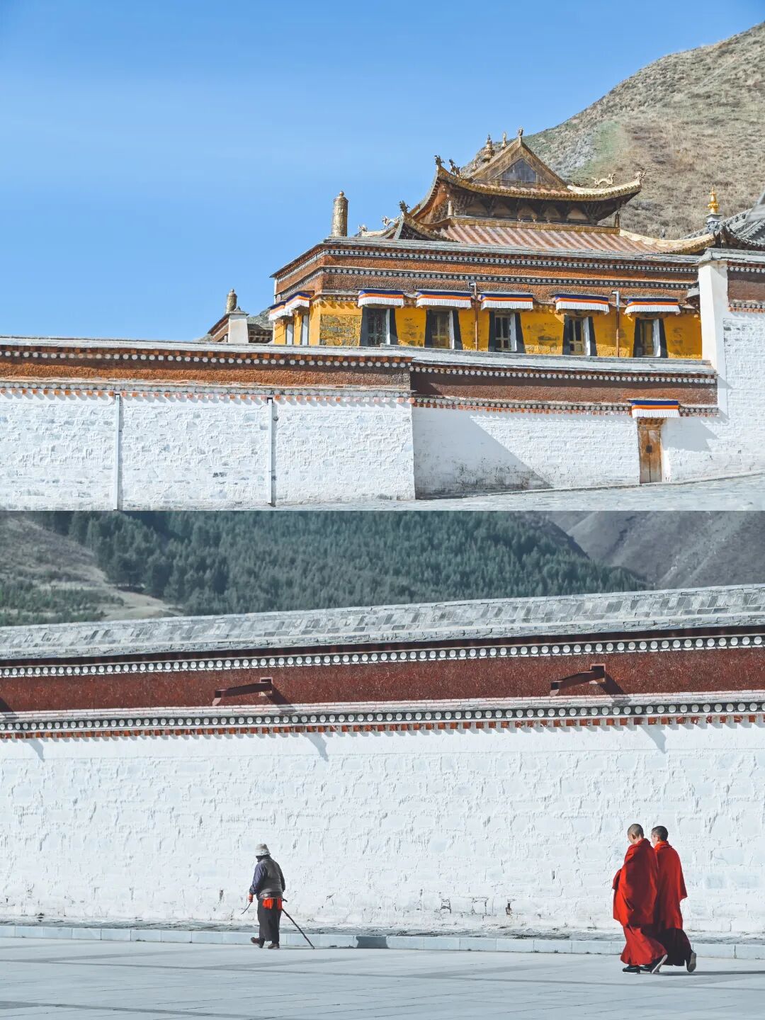 阿旺宗哲大师创建,嘉木样大师选择在大夏河边的扎西滩建立拉卜楞寺