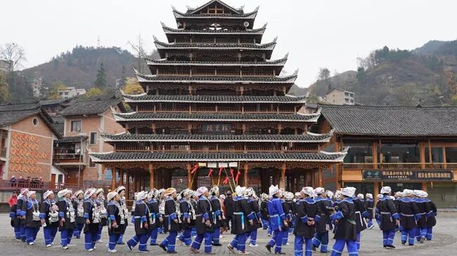 镇远报京侗寨欢度侗年