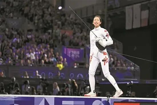 江旻憓夺得巴黎奥运中国香港代表团首金 图/视觉中国