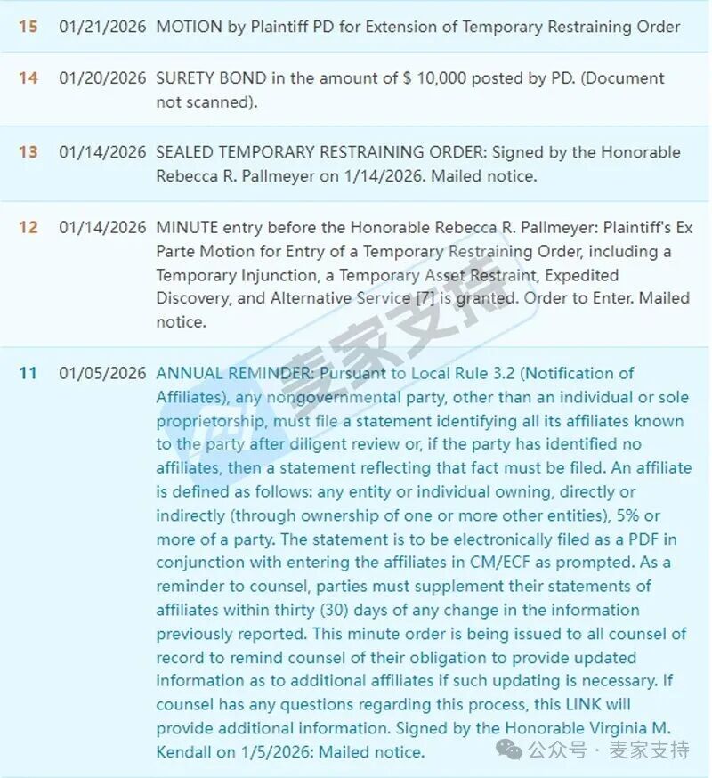 5-cv-13523，快拆相机背带夹隐匿维权，涉案账户资金已被TRO冻结！"