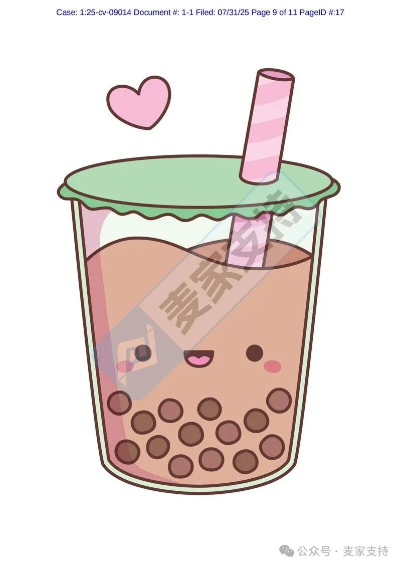 5-cv-09014，keith新案速递！萌版珍珠奶茶版权歘欻欻维权，当心TRO冻结！"