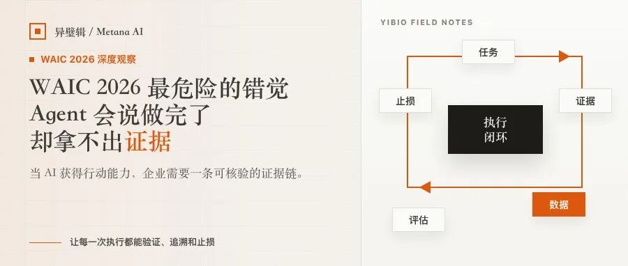WAIC 2026 最危险的错觉，Agent 会说做完了却拿不出证据