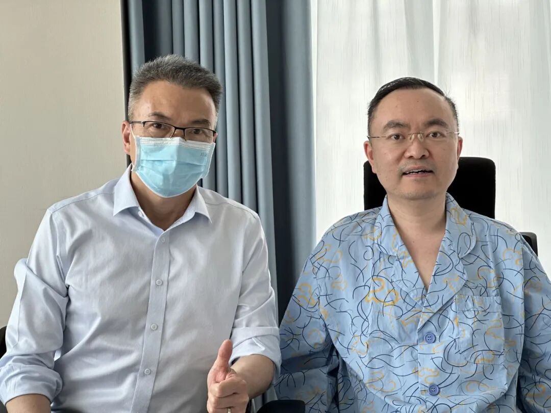 ▲2024年5月，李龙承与蔡磊合影 图/中美瑞康提供