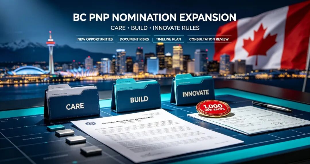 加拿大BCPNP 新增千个提名名额！Care/Build/Innovate 通道申请优势与实操要点解析！