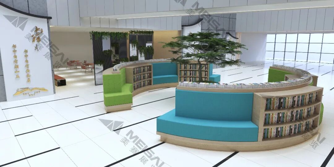 党建绿植展柜