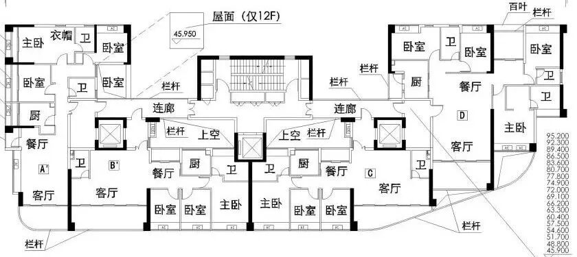 越秀云瀚府130-190㎡最新户型图！