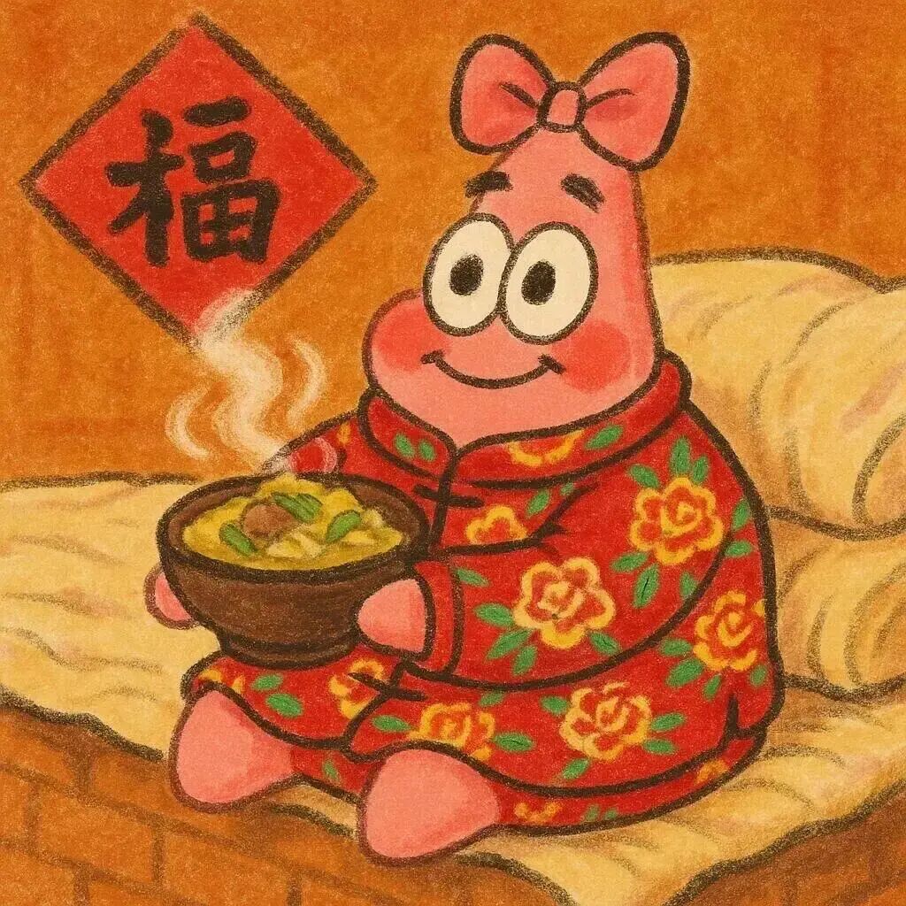 可爱新年派大星卡通头像