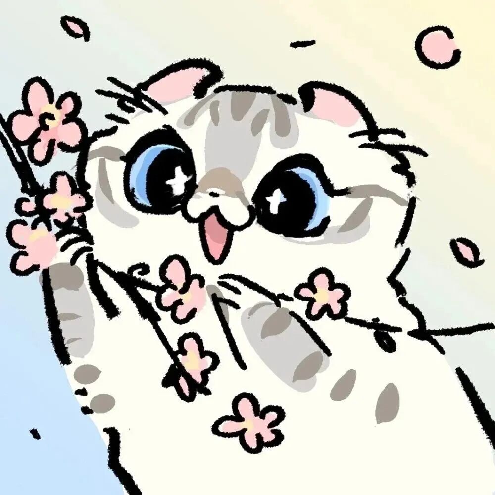 keainmaominhgtrdayun可爱猫咪插画情侣头像