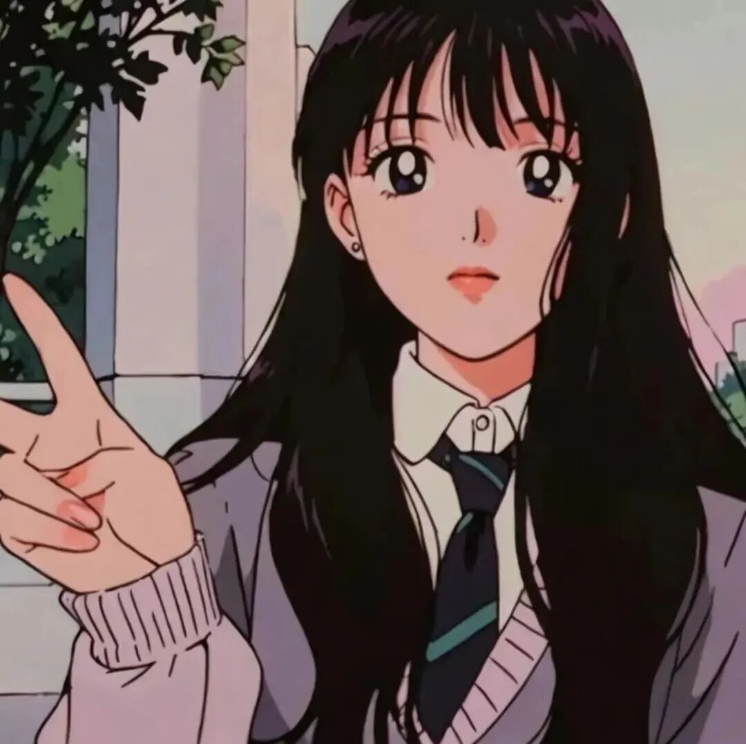 古早感动漫头像女