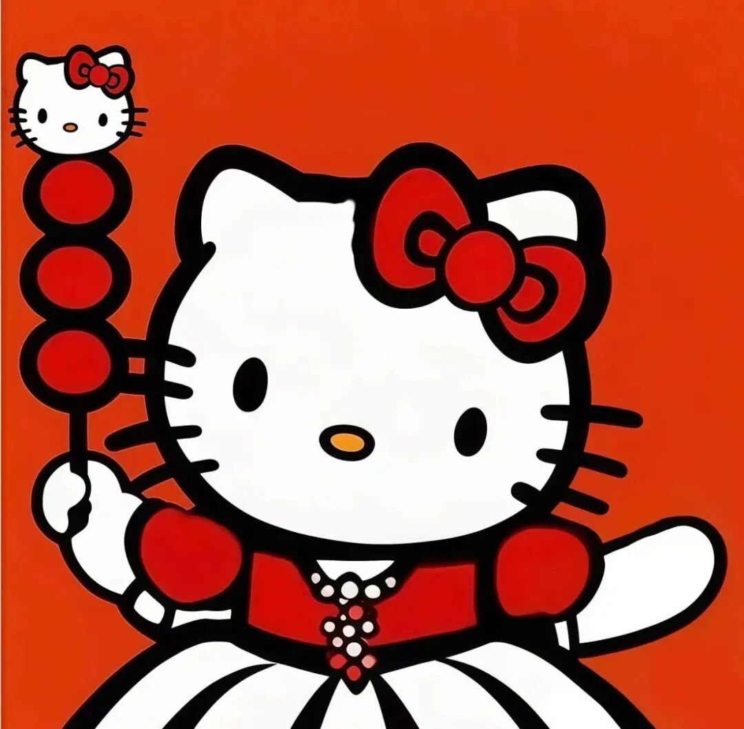 nidkxtixougouyuanliu可爱kt猫线条小狗新年卡通情侣头像