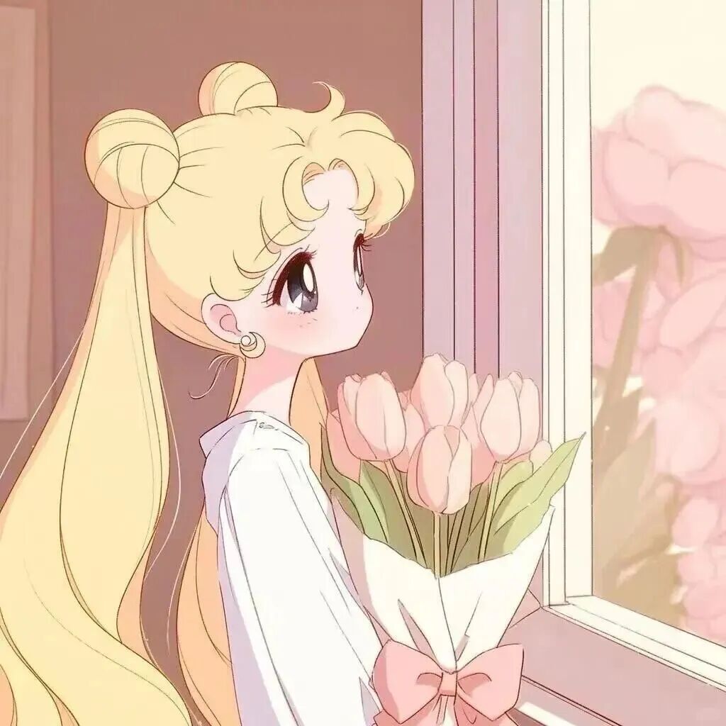 onbhuaerduokaiyuancike鲜花美少女战士二人闺蜜头像动漫闺蜜头像