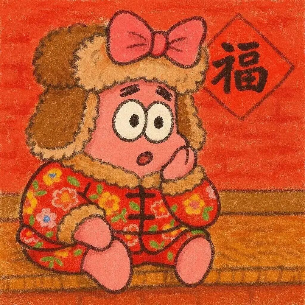 可爱新年派大星卡通头像