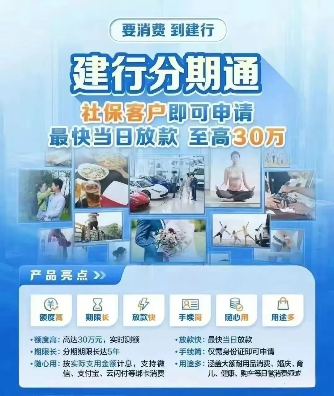 建行分期通大额消费分期