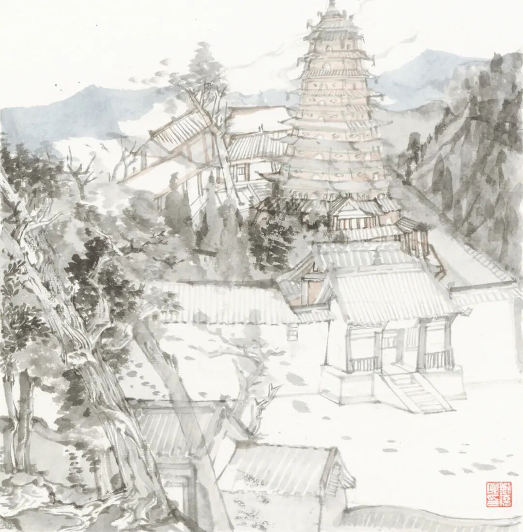 刘晓彤博士山水水墨写生的实践与探索