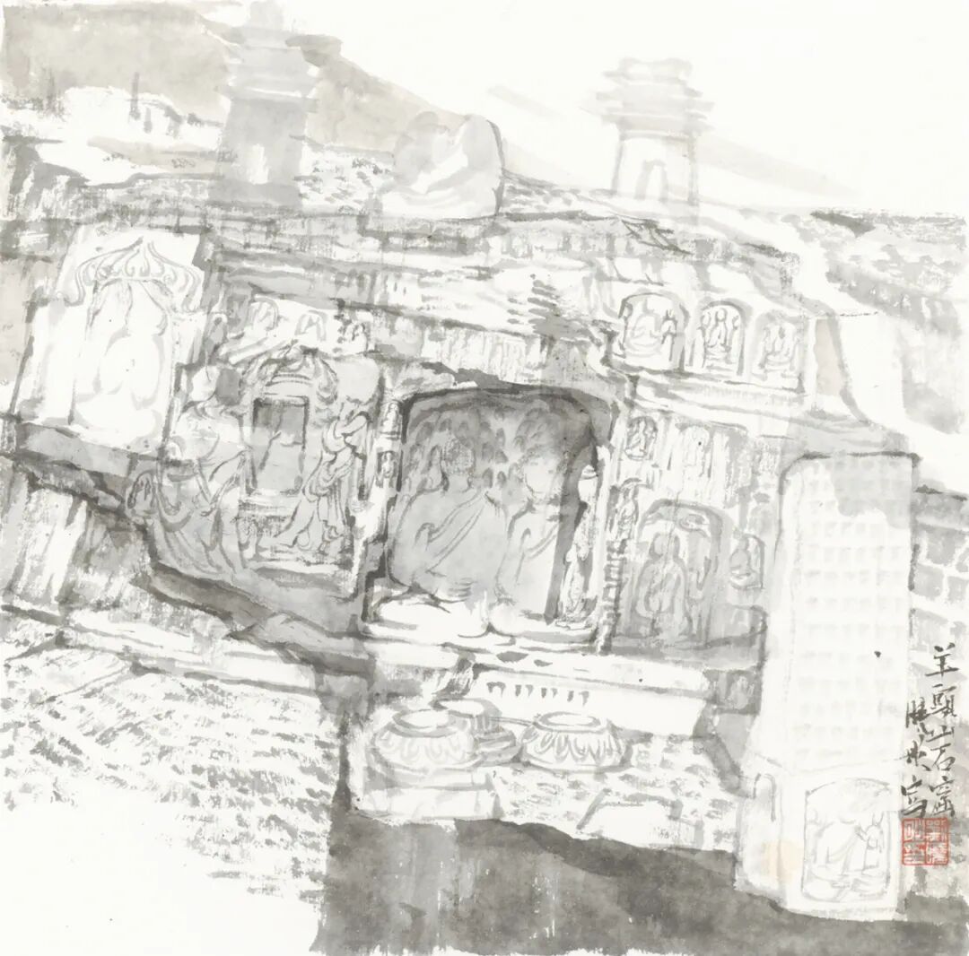 在实践中,如见许多画家早先接受的造型方式是素描,速写,然后接触中