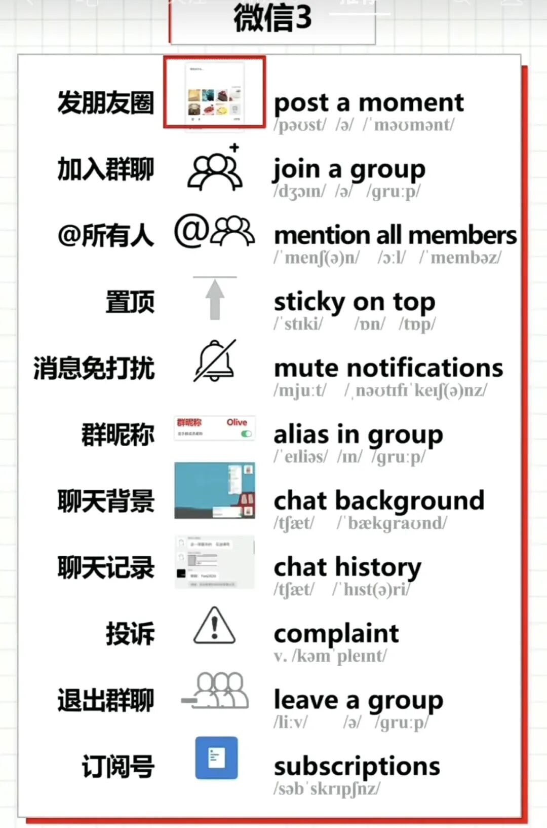 英语微信怎么说