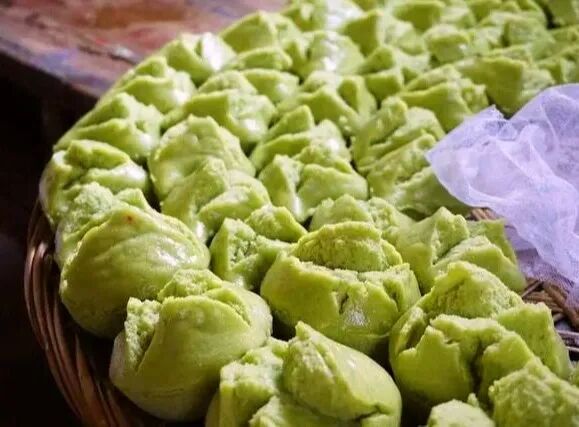 春日限定小吃潮人心目的抹茶蛋糕朴籽粿