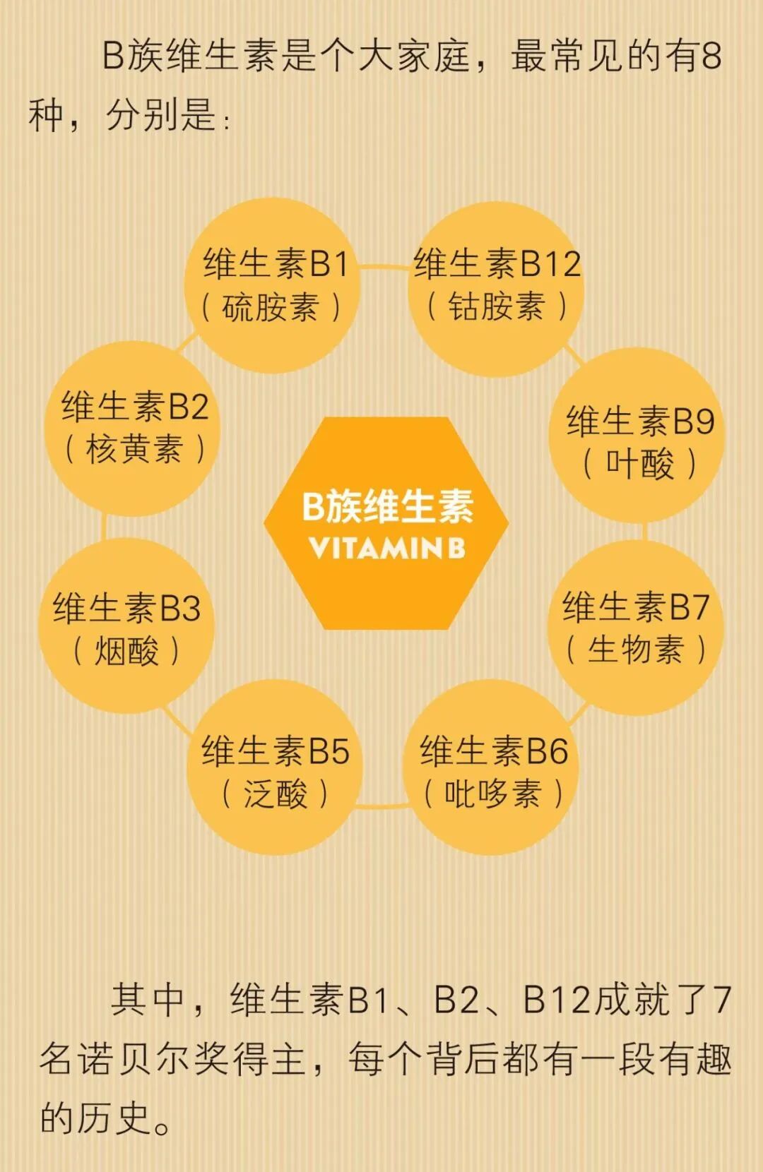 B族维生素横扫6种病！多届诺贝尔奖都提到了它