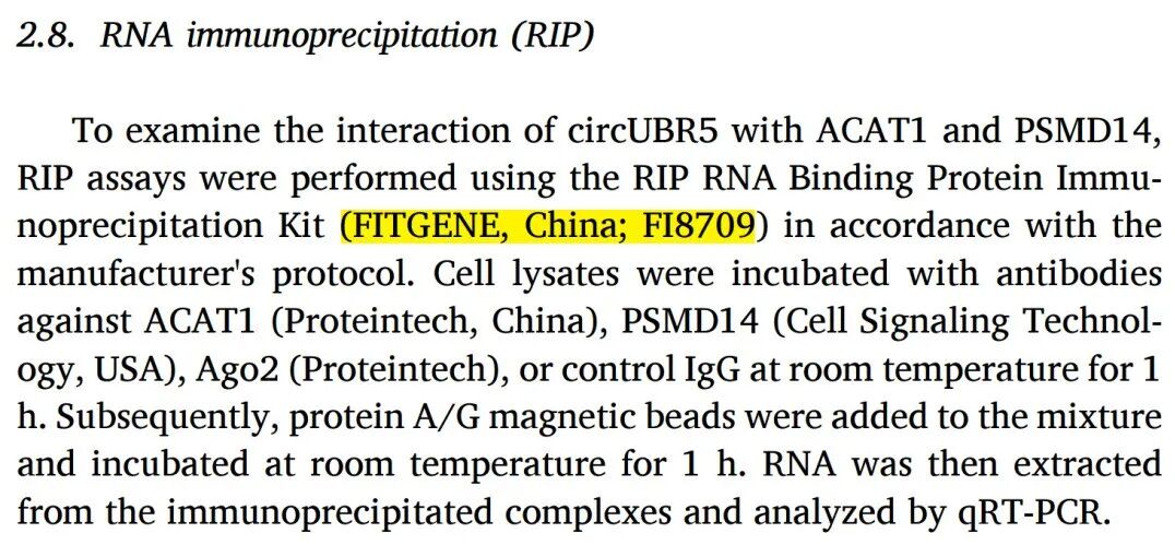 辉骏生物提供RIP试剂盒-协助众多客户在顶刊发文
