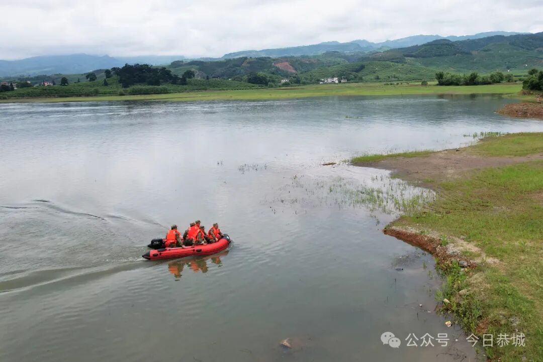 686868演练模拟当地因连续强降雨引发山洪灾害和水库水位暴涨