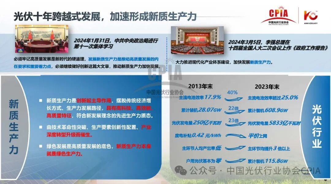 王勃华：2024年光伏行业上半年发展回顾与下半年形势展望