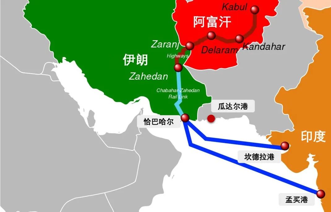 波斯湾石油外运航线图图片