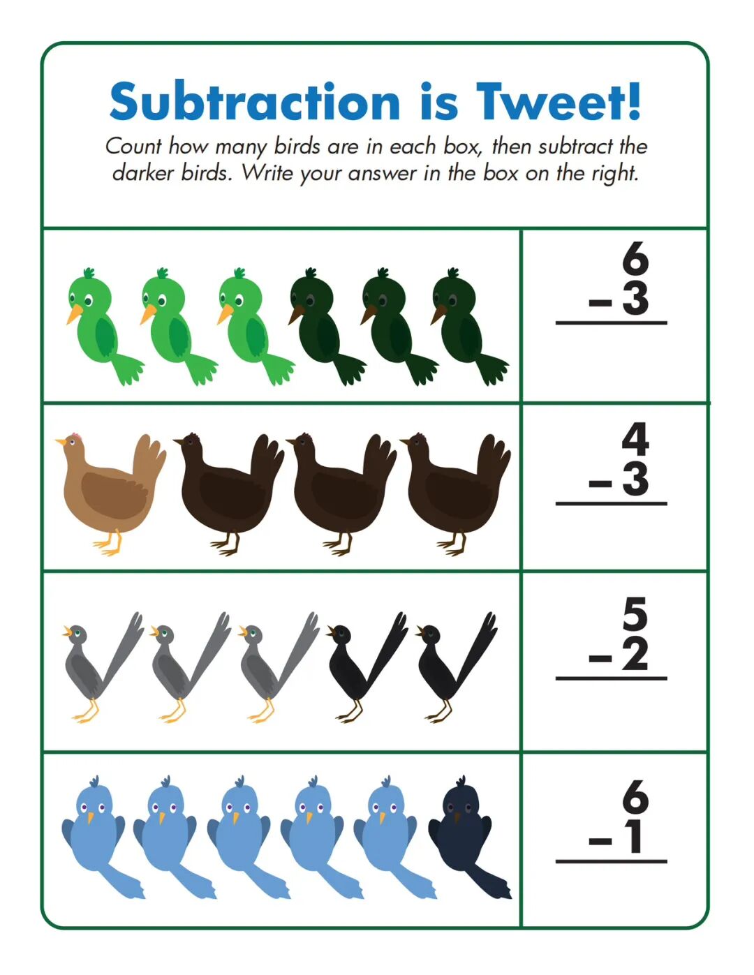 【幼小衔接】《10以内的减法练习》（共31页）从具体到抽象，幼升小必做！——附电子版可打印