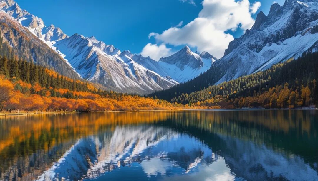 中国秋景0差评的小县城，不输九寨，红叶林是北京香山的180倍，浓缩了整个川西的精华，美疯！