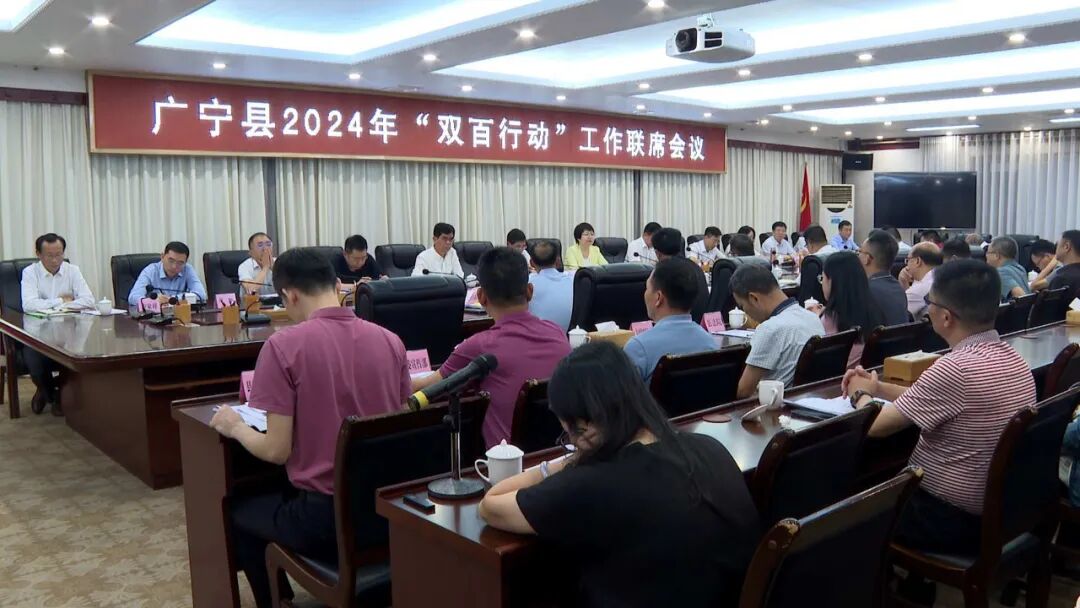 县委书记陈超常指出,自"双百行动"开展以来,广宁县与广东金融学院